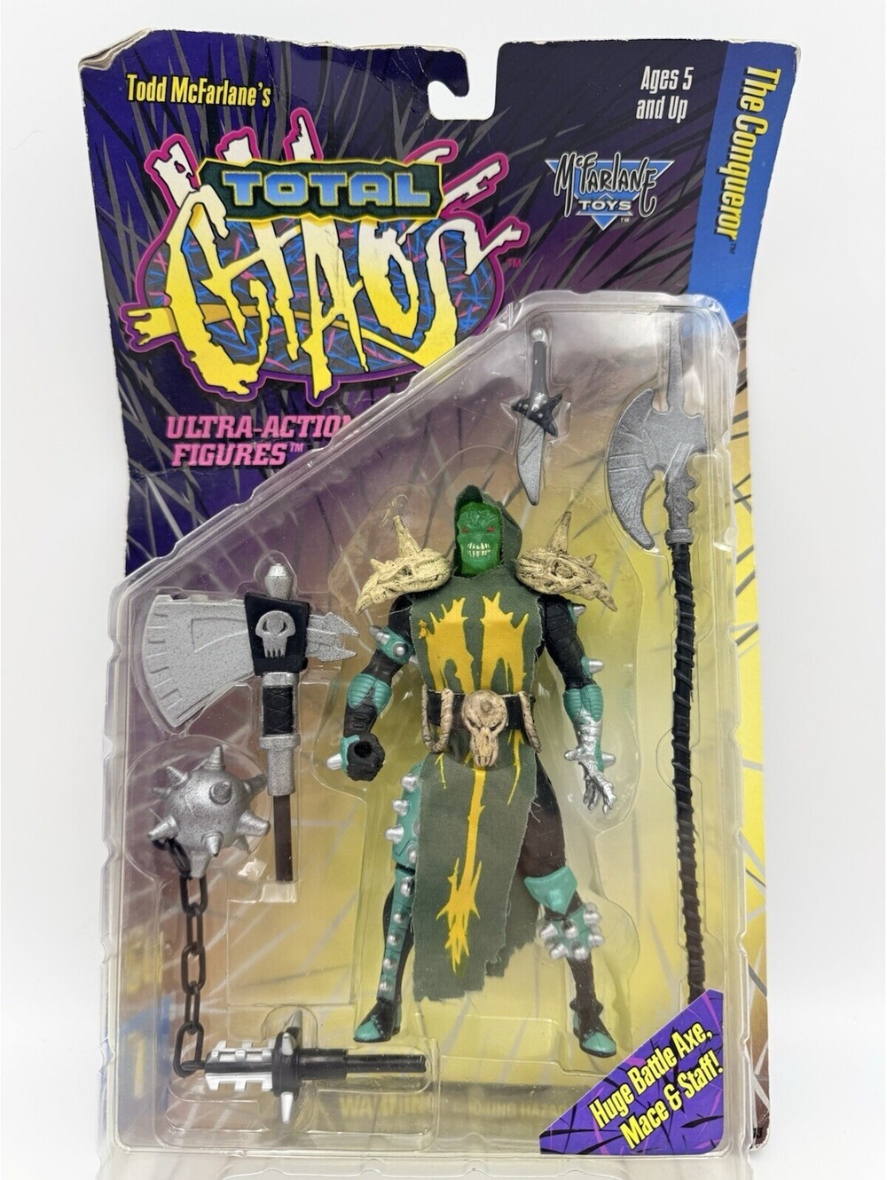 Todd McFarlane Toys 1996  Total Chaos The Conqueror Action Figures Series 1